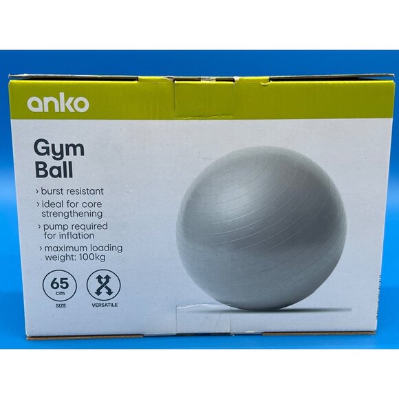 Anko 65Cm Burst Resistant Gym Exercise Ball For Core Strengthening & Stability T - Picture 5 of 7